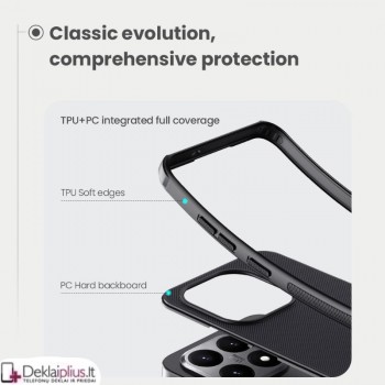 Nillkin Frosted shield plastikinis dėklas - juodas (Xiaomi 15T)